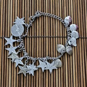 Sterling Silver Beta Phi Sigma Charm Bracelet (Vintage)